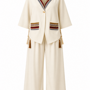 Ensemble ZARIA – Veste Chic & Pantalon Palazzo Femme
